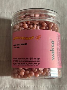 Wakse “Bubble Gum Blast” Hard Wax Beans - For face and body.